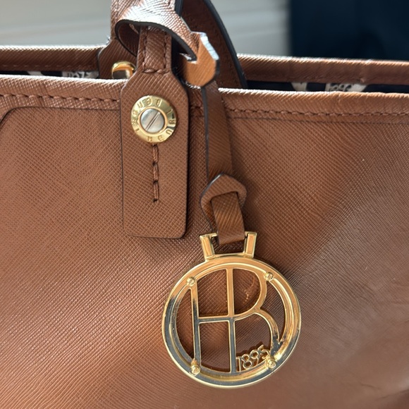 LIKE NEW HENRI BENDEL brown/tan leather tote - Picture 3 of 14